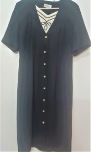 Adult Female Costumes to Hire - Black dress - Button Up Front